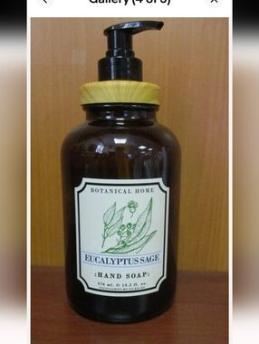 Botanical Home Eucalyptus Sage Hand Soap (Glass swap bottle)